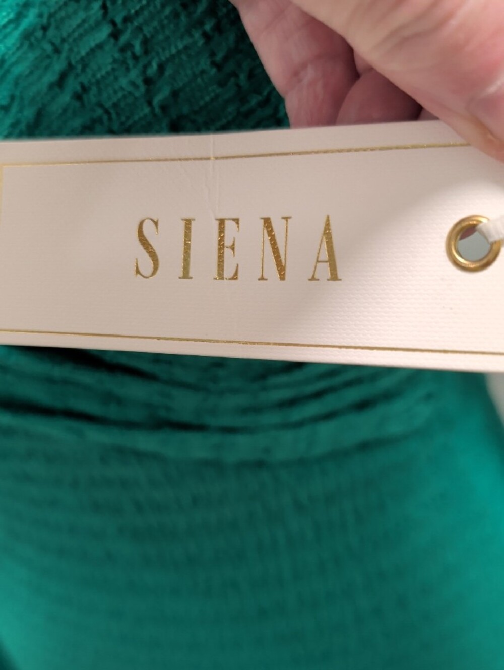 SIENA NWT $128 Size 0 Zero Textured Green Long-Sleeve Wrap Mini Dress - Picture 4 of 12